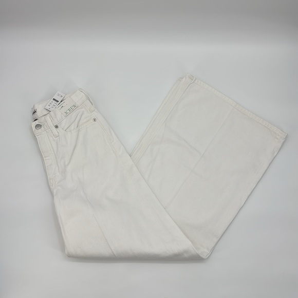 J. Crew High-rise superwide-leg‎ jean in white size 26 NWT BX951 - Picture 5 of 12